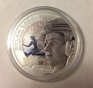 2017 Upper Deck Grandeur 1oz Silver Coin Hockey Dylan Larkin 561/5000
