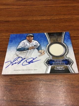 2012 Topps Five Star Miguel Cabrera Autographed Relic Tigers Mvp Auto 21/97