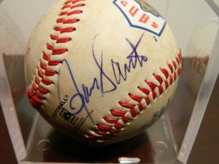 1969 Chicago Cubs Autographed Baseball: Ernie Banks,  Ron Santo,  Billy Williams,