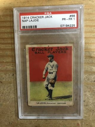 1914 Cracker Jack Nap Lajoie 66 Psa 1