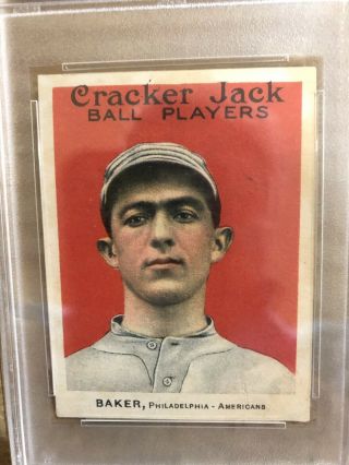 1915 Cracker Jack Frank Home Run Baker 2 PSA 3 VERY GOOD 2