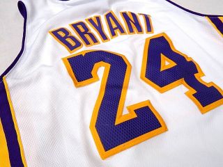 Kobe Bryant Nba Champion Los Angeles Lakers 24 Stitched Adidas Youth Jersey Euc