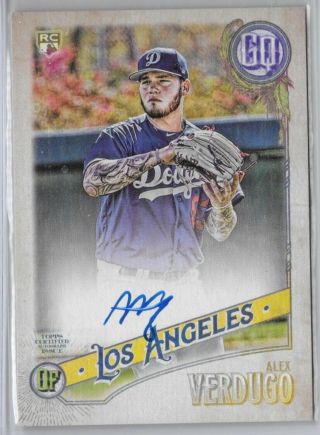 Alex Verdugo Dodgers 2018 Topps Gypsy Queen Auto Autograph Rookie Rc