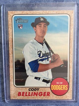 2017 Topps Heritage Cody Bellinger Rookie Card Rc Los Angeles Dodgers