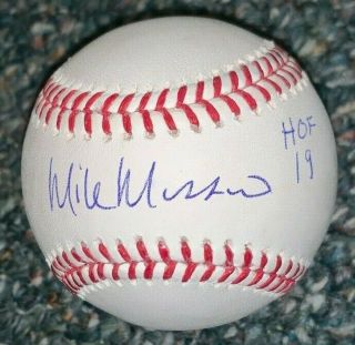 Mike Mussina Hand Signed Autograph Baseball York Yankees Auto Hof Oriole