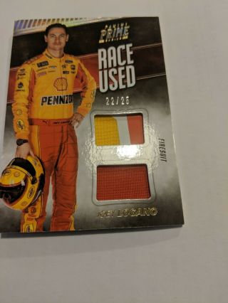 Joey Logano Ultra Rare Race Firesuit card 22/25 4 color Panini Prime 2018 2