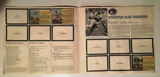 1963 POST CEREALS CFL (CANADIAN) FOOTBALL ALBUM w/10 CARDS & STICKERS ATTACHED 3