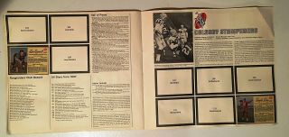 1963 POST CEREALS CFL (CANADIAN) FOOTBALL ALBUM w/10 CARDS & STICKERS ATTACHED 5