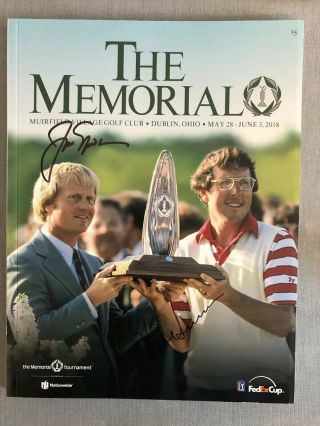 Pga Tour Golf Legends Jack Nicklaus And Hale Irwin Autographed Program