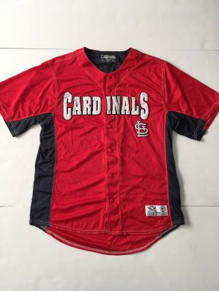 Men’s Size L St.  Louis Cardinals Jersey Embroidered True Fan