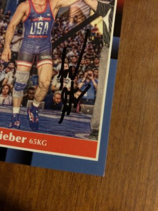 Logan Stieber Ohio State Buckeyes USA National Champion Autograph Custom Card 2