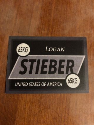 Logan Stieber Ohio State Buckeyes USA National Champion Autograph Custom Card 5