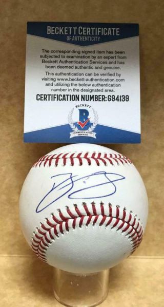 Bo Bichette Toronto Blue Jays Signed M.  L.  Baseball Beckett G94139