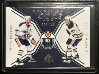 18 - 19 Ud Sp Authentic Franchise Icons Messier / Mcdavid 78/199