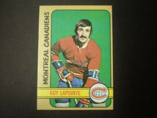 1972 - 73 Topps Nhl Canadiens Guy Lapointe Card 57