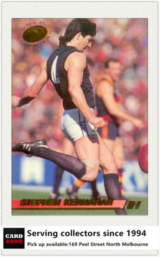 1994 Select Afl Trading Card Series Gold Card - G2 Stephen Kernahan (carlton)
