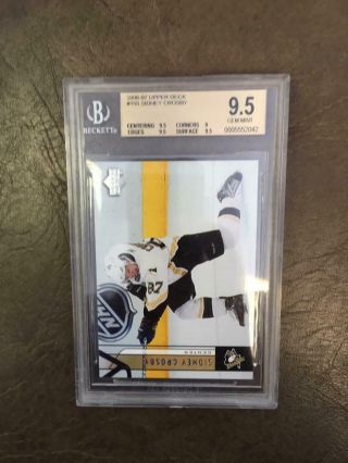 2006 07 Upper Deck Sidney Crosby Hockey Card Bgs 9.  5 Gem Penguins