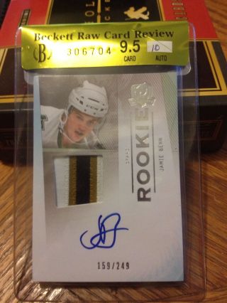 2009 - 10 Ud The Cup Benn Patch/auto Rc /249 Bgs 9.  5 Gem