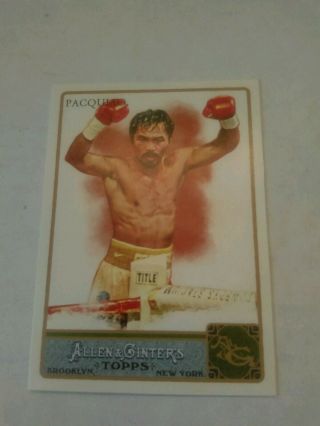Manny Pacquiao 2011 Topps Allen & Ginter 