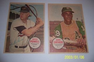 1967 Topps Poster Oakland A 