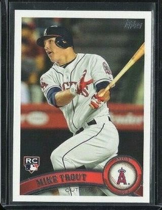 Mike Trout Rc 2011 Topps Update Us175 Rookie