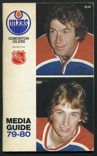 1979 - 80 Edmonton Oilers Media Guide / Wayne Gretzky First Nhl Appearance