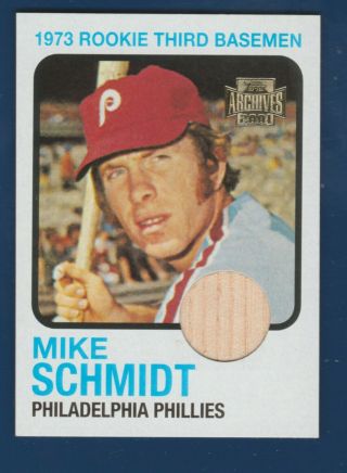Mike Schmidt 2001 Topps Archives Rookie Reprint Bat Relics 01 No Tarr5 33503