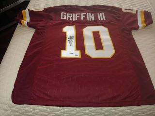 Robert Griffin Iii Autographed Washington Redskins Jersey Psa Dna Rg3