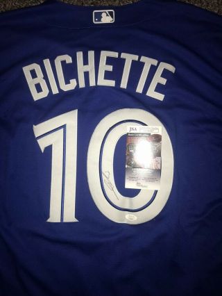 Bo Bichette Autograph Toronto Blue Jays Jersey Signed Jsa Authenticated