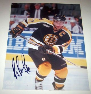 Ray Bourque Boston Bruins Hockey Captain Signed Autographed Photograph 8 " By 10 "