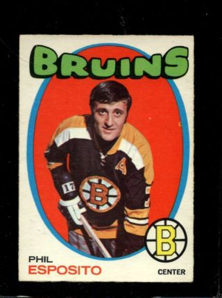 1971 - 72 O - Pee - Chee 20 Phil Esposito Vgex Bruins Hof Set Break Dsr3618
