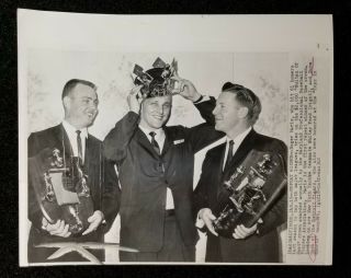 1962 Roger Maris Sultan Of Swat Whitey Ford Norm Cash 8x10 Wire Photo