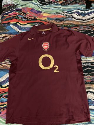 Nike 90 Highbury Arsenal 1913 - 2006 Short Sleeve Colored Soccer Jersey Large