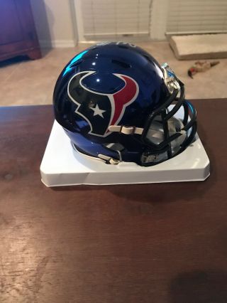 Jadeveon Clowney Houston Texans Signed Chrome Riddell Mini Helmet