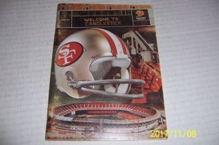 1972 San Francisco 49ers Media Guide Yearbook John Brodie Steve Spurrier Willard