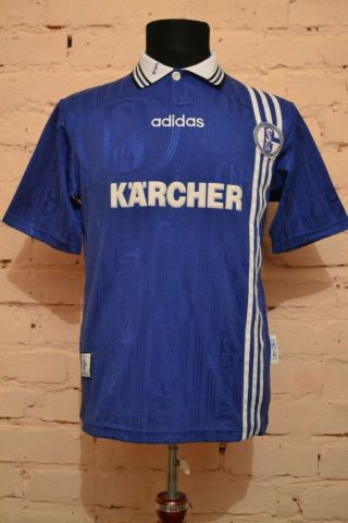 Vintage Schalke 04 Home Football Shirt 1996/1997 Soccer Jersey Trikot Germany