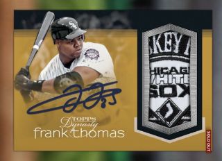 2018 Topps Bunt Frank Thomas White Sox Dynasty Gold Sig Relic 10cc Digital Card