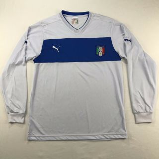 Puma Italy Italia Figc Soccer Jersey Long Sleeve