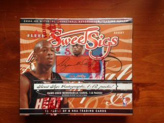 2004 - 05 Fleer Sweet Sigs Nba Basketball Factory Hobby Box -