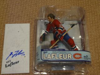 Guy Lafleur Montreal Canadiens Signed Mcfarlane Figurine With
