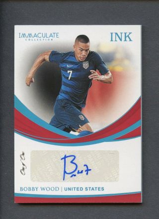 2018 - 19 Immaculate Ink Soccer Bobby Wood United States Auto 1/1