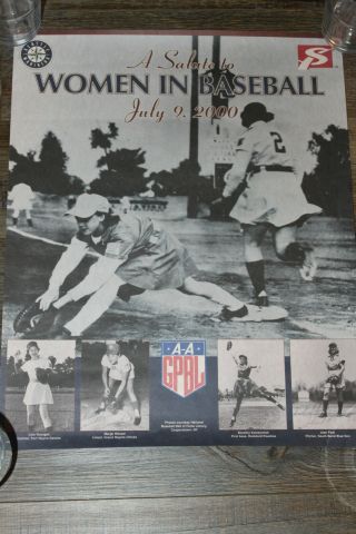 All American Girls Professional Baseball League (aagpbl) Promotional Poster