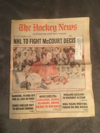 The Hockey News,  Oct 13,  1978,  Vol 32 No 2,  40p: Wayne Gretzky,  Racers Article