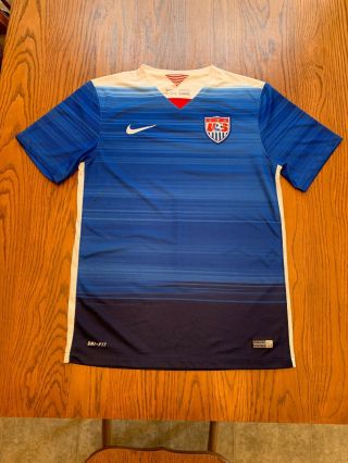 Men’s Nike Dri Fit 2015 Soccer Team Usa Authentic Jersey Size Small