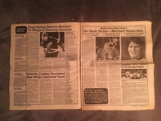THE HOCKEY NEWS,  OCT 6,  1978,  VOL 32 No 1,  40P: ORR SKATING AGAIN WITH HAWKS 2
