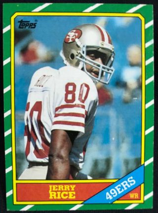 1986 Topps Jerry Rice Rc San Francisco 49ers 161 Rookie