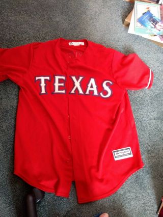 Majestic Authentic Large Texas Rangers Cole Hamels Cubs Cool Base Pre Owned