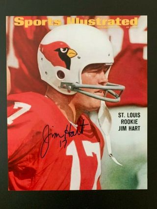 Jim Hart Signed St.  Louis Cardinals 8 X 10 Photo