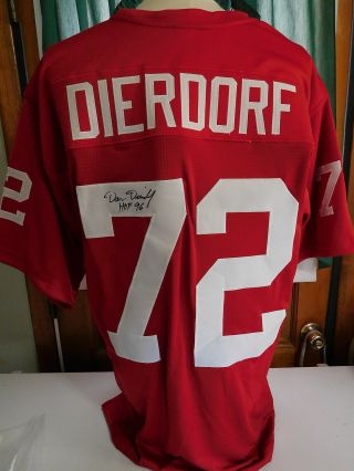 Dan Dierdorf Signed Custom Cardinals Jersey,  Hof 96