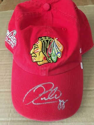 Patrick Kane Chicago Blackhawks Hand Signed Autographed Winter Classic Hat